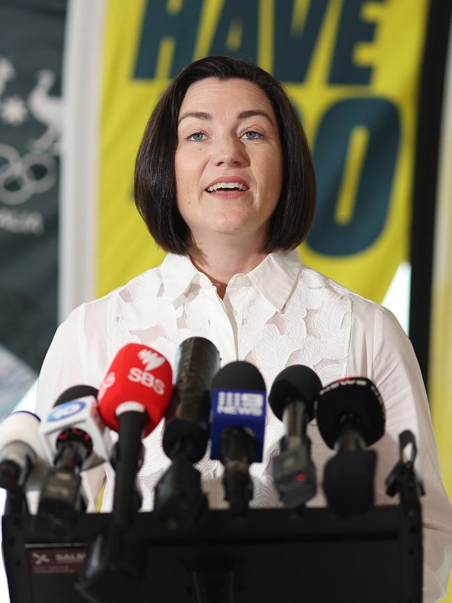 Australian Olympic Team Chef de Mission for the Paris Games Anna Meares. Picture: Getty Images