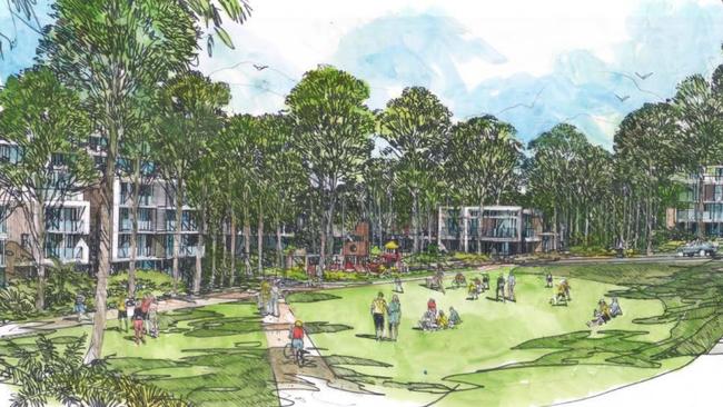 An artist impression of the Mirvac proposal. Picture: Mirvac