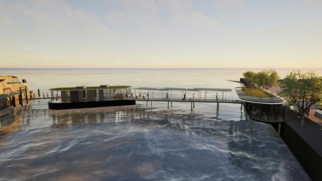 Concept design of proposed new Derwent Ferry terminal at Sandy Bay. Picture: Hobart City Council