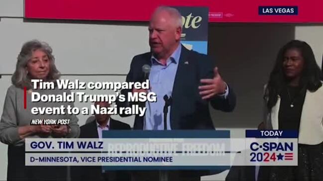 Republicans tear into Tim Walz for comparing Trump’s MSG rally to Nazi event