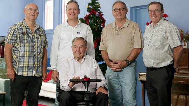 Hornsby connect is a community hub and kitchen starting up to support those less fortunate throughout the community, Volunteers will be at St Peters Parish Centre in Hornsby. (Front) Bill Bradley. L-R: John Lockyer, david Nathan, Steve Hopwood and Robert Denham.