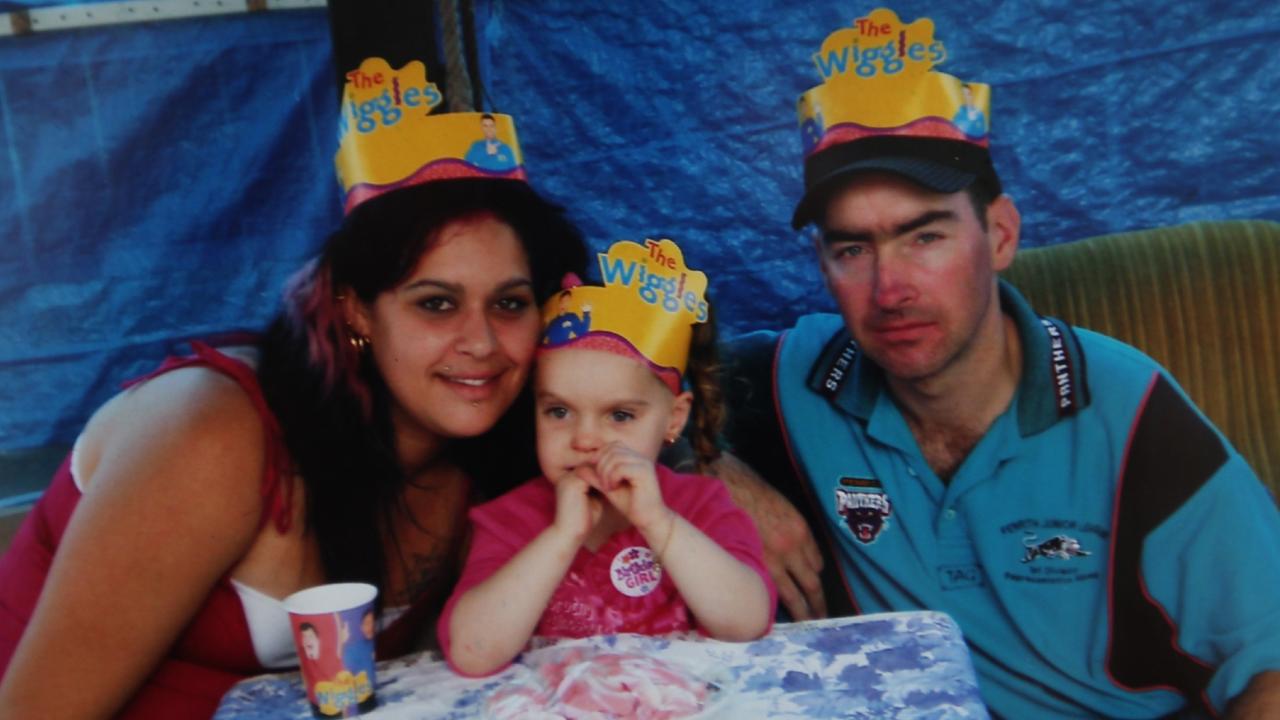 Abrahams with Kiesha and Smith on Kiesha's fourth birthday.