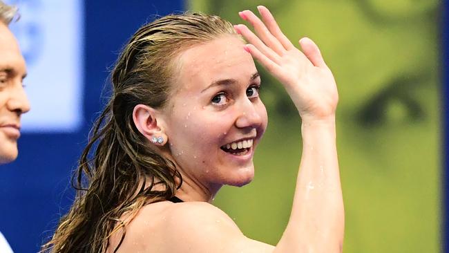 A smiling Ariarne Titmus. (Photo by Mark Brake/Getty Images)