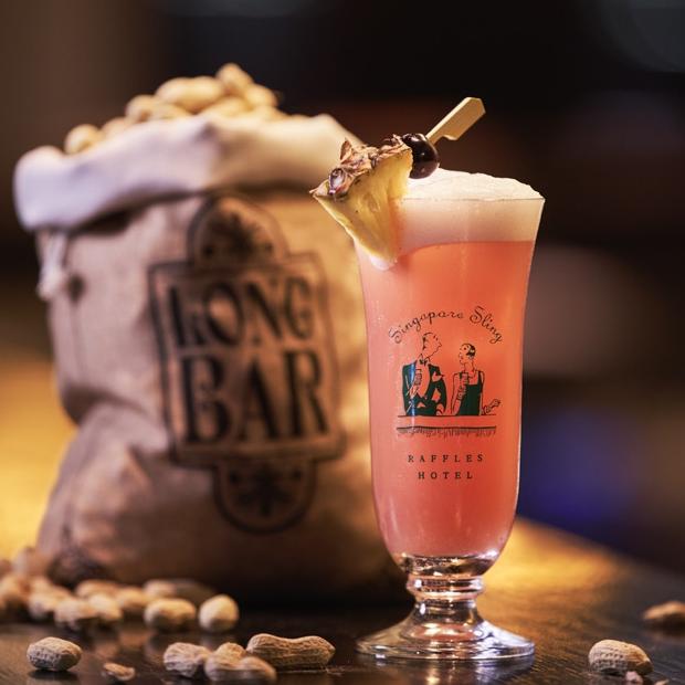 The famous Singapore Sling at Raffles.