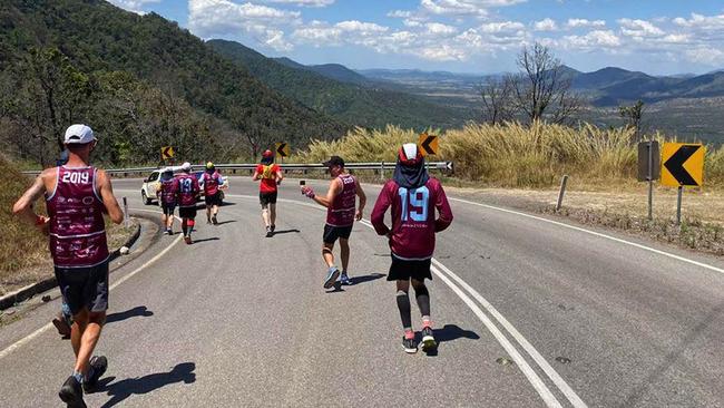 The Trail to Triumph, a run from Moranbah to Mackay in honour of Tony Britton. Picture: Contributed