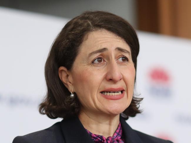 SYDNEY, AUSTRALIA - NewsWire Photos AUGUST 19, 2021 - NSW Premier Gladys Berejiklian provides an update on COVID-19.Picture: NCA NewsWire / Christian Gilles