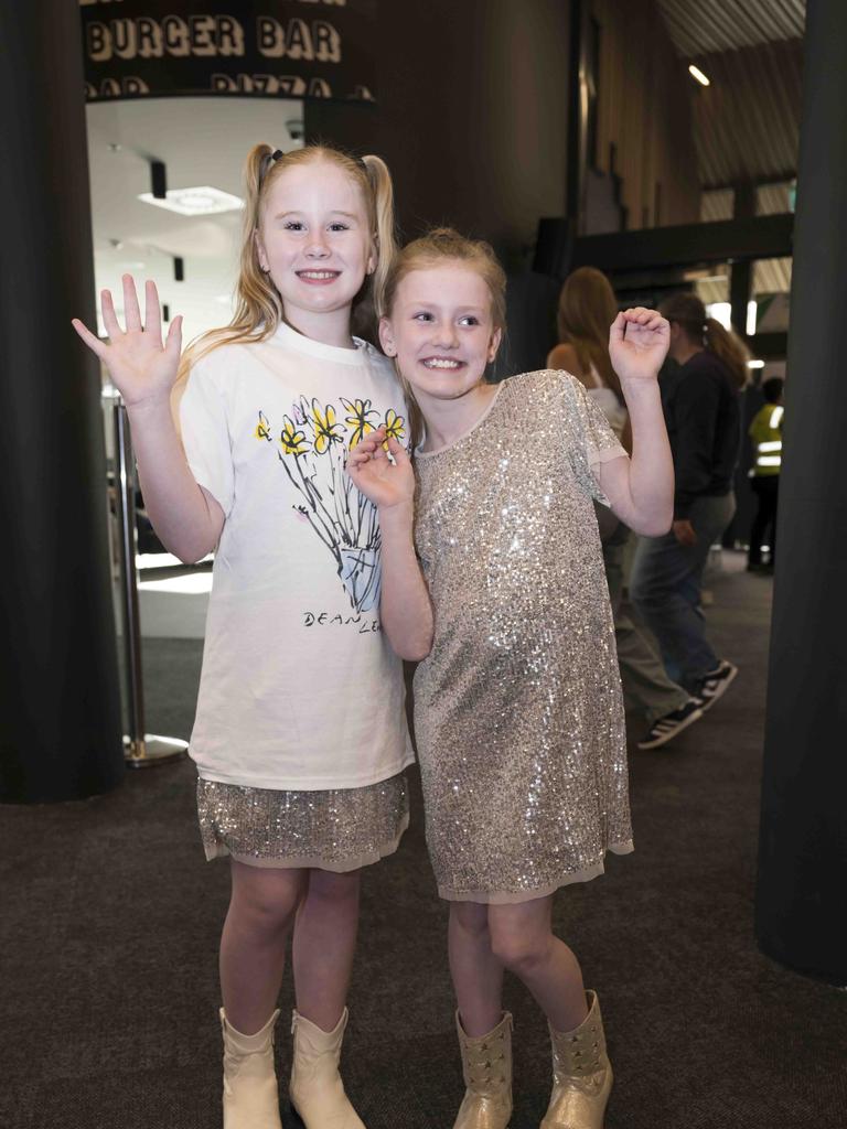 Dean Lewis Hobart show at MyState Bank Arena - Kailee Lacy and Stella Lang. Picture: Caroline Tan