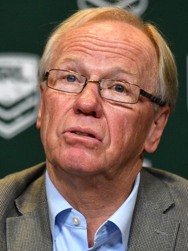 NRL Chairman Peter Beattie said taking appropriate action to deal with instances of violence against women was a priority. Picture: AAP