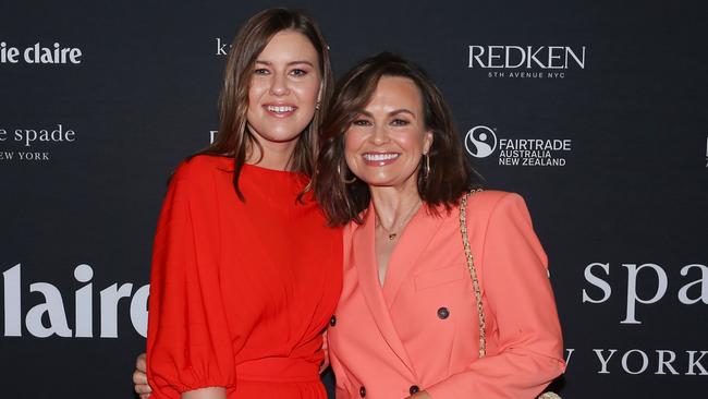 Brittany Higgins and Lisa Wilkinson attend the Marie Claire International Women's Day breakfast on March 08 this year in Sydney. Picture: Getty Images