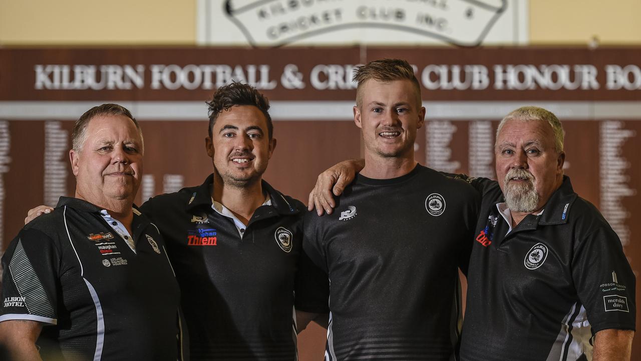 Kilburn Sports Club is in a huge amount of debt.Club financial director Danny Parks (L) says the club is vowing to fight and is urging the community to rally around the club to try and lift it out of its financial issues with Billy, Kyle, and John ParksTuesday, June 11th, 2019 AAP Roy Vandervegt