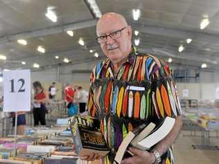 BOOKFEST: Andrew Armstrong of Lifeline Bundaberg and Fraser Coast said they have more than 40,000 books at the for Bundaberg Lifeline Bookfest for 2019. Picture: Geordi Offord