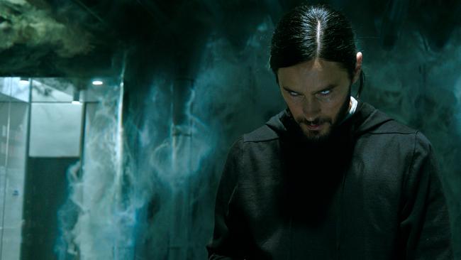 Morbius (Oscar winner Jared Leto) has a rare blood disorder that renders him barely able to walk and will shorten his lifespan. Until he discovers a cure with a curse