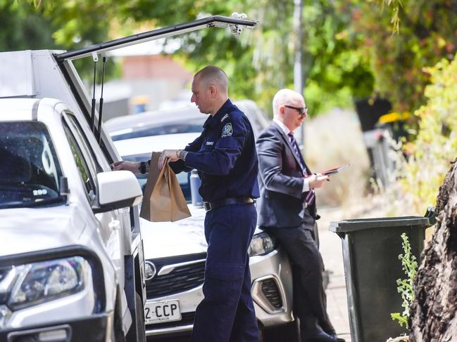 Thursday November 16 2023 Police and Major Crime Detectives at the scene of an unexplained death on St Margarets Cres, Felixstow.Picture: Roy VanDerVegt