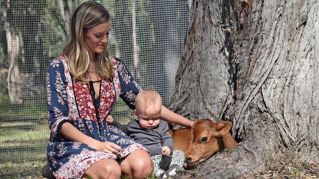 Ngaio Miller always wanted to adopt a cow. But, thanks to rescue organisation Til The Cows Come Home, she can now save hundreds through their foster carer program. Picture: Jenna Thompson