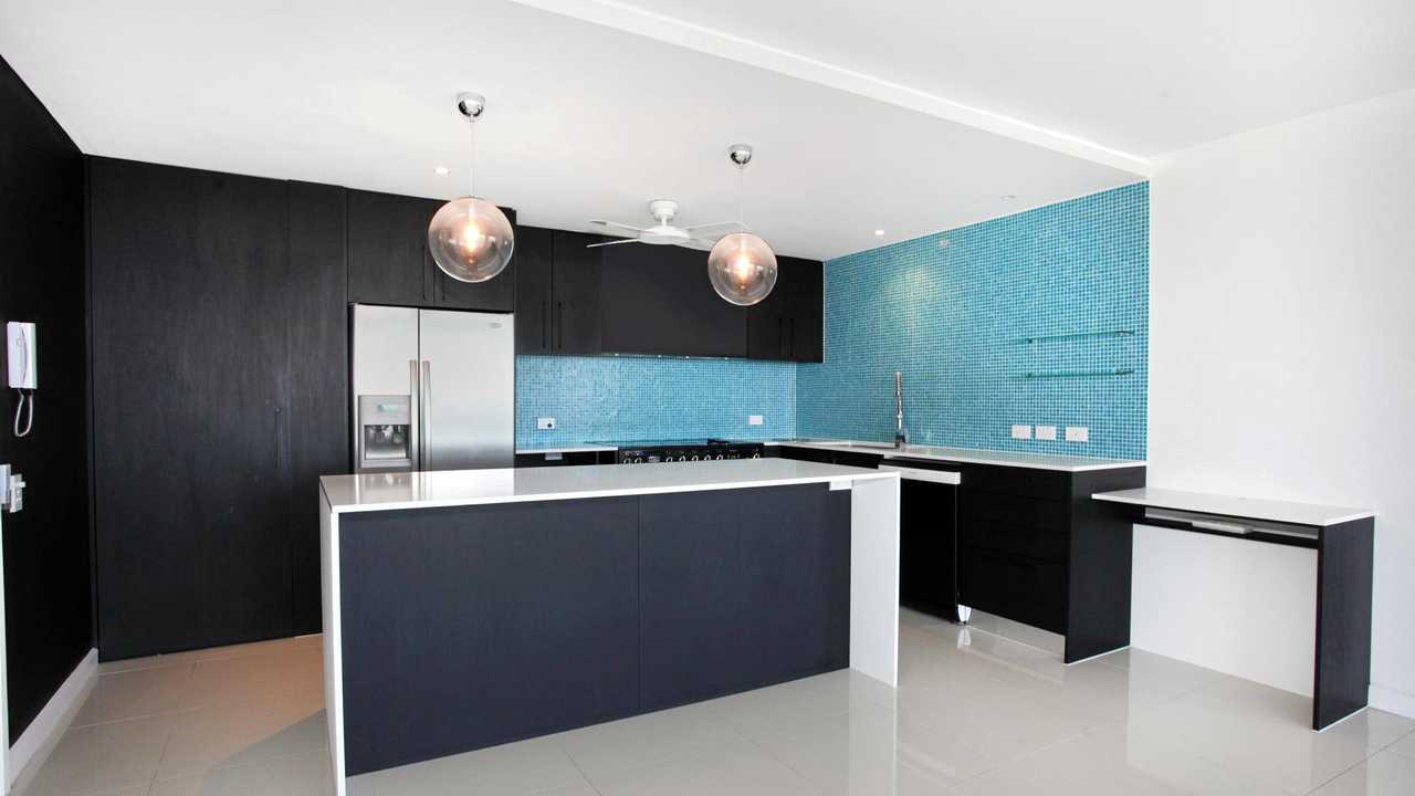 Kitchen at unit 10BC Trafalgar Towers, Maroochydore, which is for sale for $1.08 million. Picture: Contributed