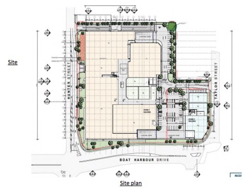 A birds eye view of the development site. Photo: Contributed