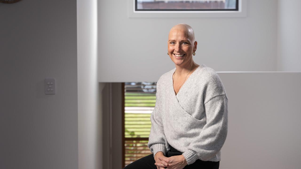 Nicole Riddle, 41, was diagnosed this year with breast cancer. Picture: Brad Fleet