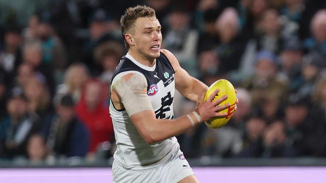 Patrick Cripps of the Blues, Photo by James Elsby/AFL Photos via Getty Images.