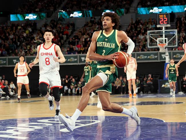 Fans were left shocked with Matisse Thybulle’s omission of the Boomers Olympic team. Picture: Kelly Defina/Getty Images