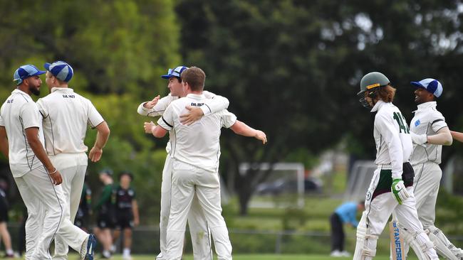 Norths get a wicket Norths Vs Souths Saturday December 3, 2022. Picture, John Gass