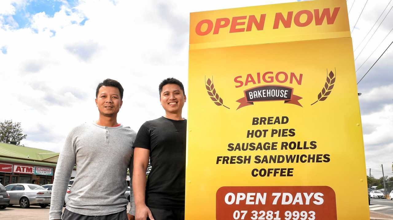 NEW ADDITION: Saigon Bakehouse will celebrate its grand opening at the Jacaranda St shops on September 18. Managing directors Tom Le and Van Nguyen. Picture: Rob Williams