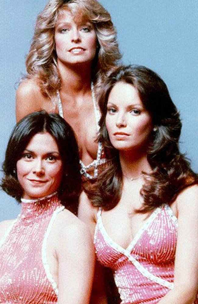 Kate Jackson, Farrah Fawcett and Jaclyn Smith, the cast of Charlie's Angels. 