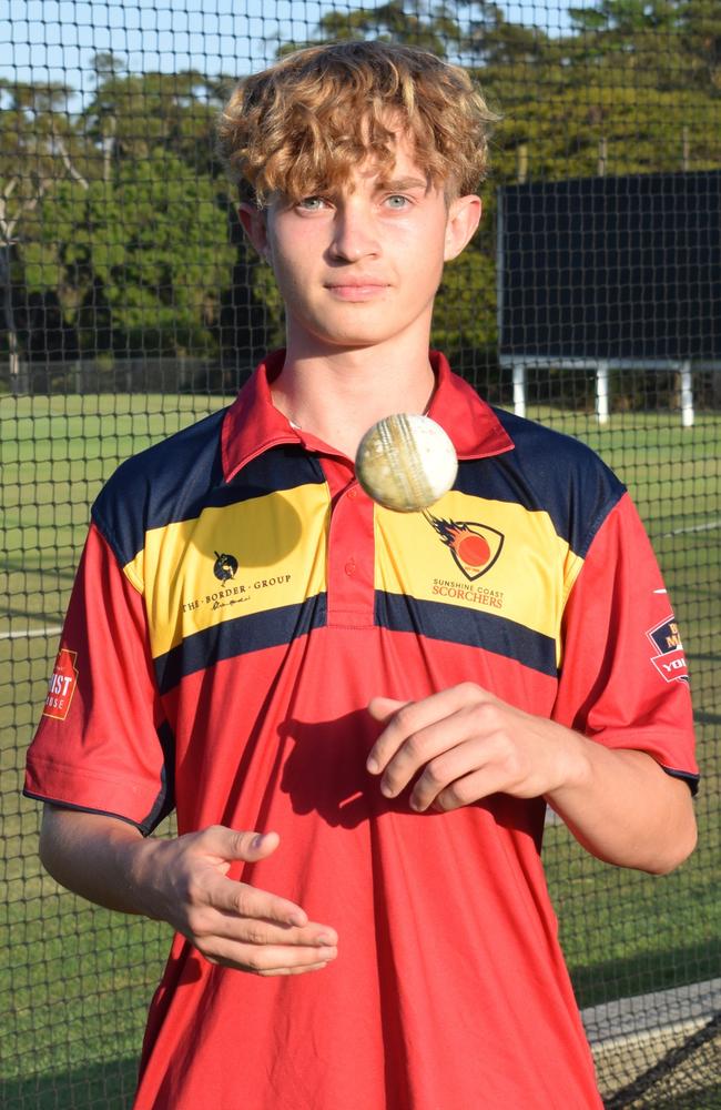 Aiden Cushan has been uncovered as one of the Sunshine Coast Scorchers Lord's Taverners players to watch. Picture: Eddie Franklin