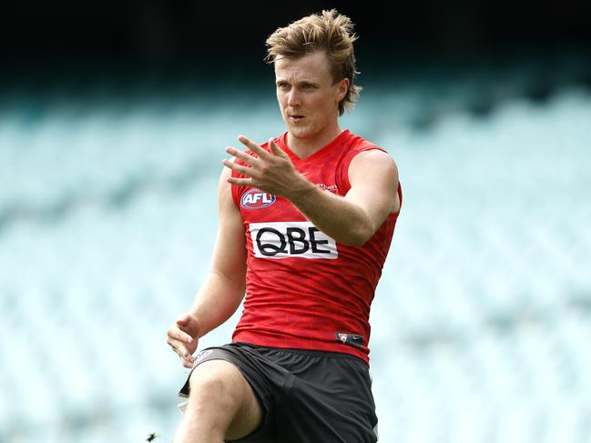 James Jordon during the Sydney Swans training session at the SCG on March 13, 2024. Photo by Phil Hillyard(Image Supplied for Editorial Use only - Phil Hillyard  **NO ON SALES** - Â©Phil Hillyard )