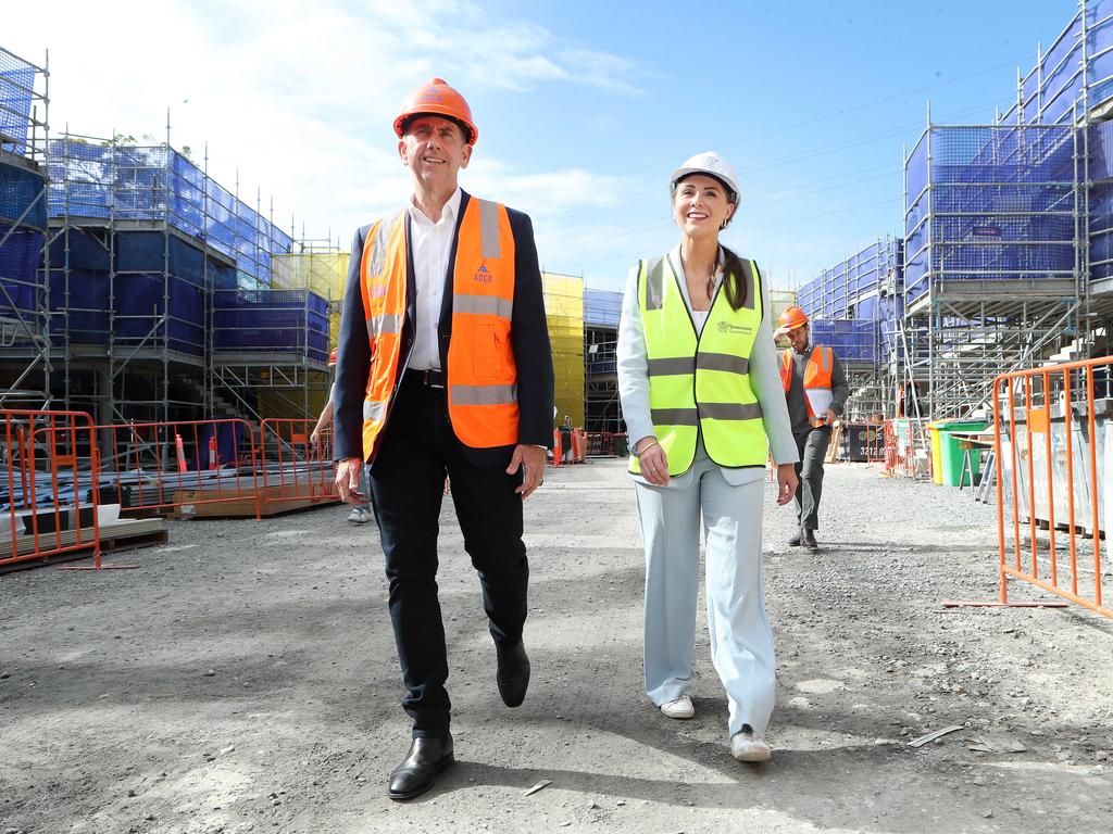 Housing Minister Meaghan Scanlon and Treasurer Cameron Dick are set to announce a $322m boost to social housing. Picture: Liam Kidston