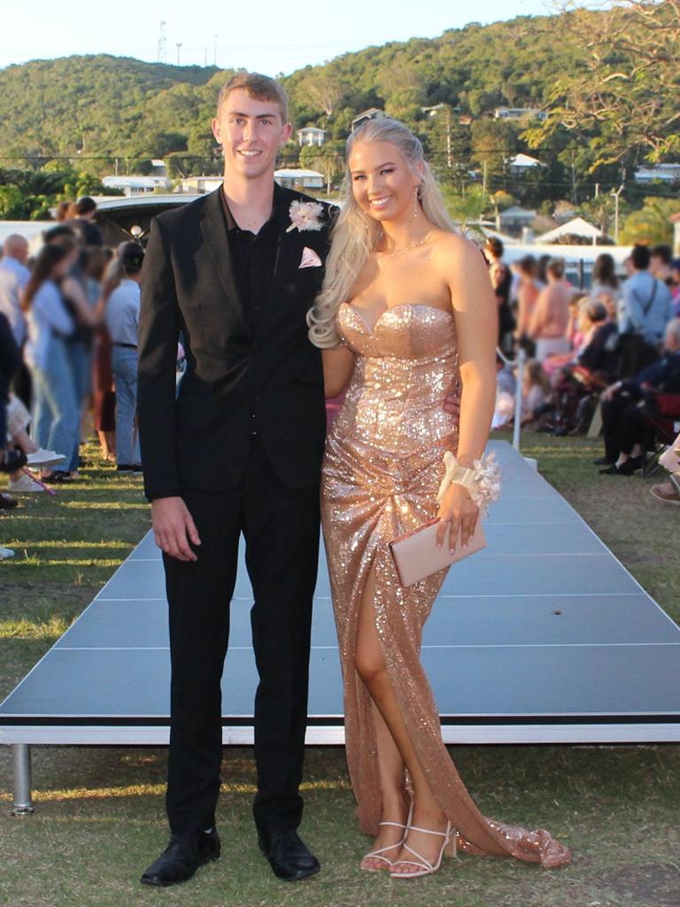 Aleah and Murphy at the St Ursula's College Formal. Photo: Contributed