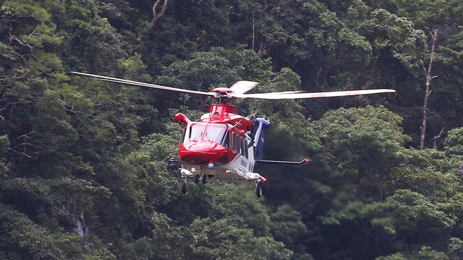 The Rescue 510 helicopter has been sent to Ravenshoe after a man was injured in a motorcycle crash. PICTURE: BRENDAN RADKE