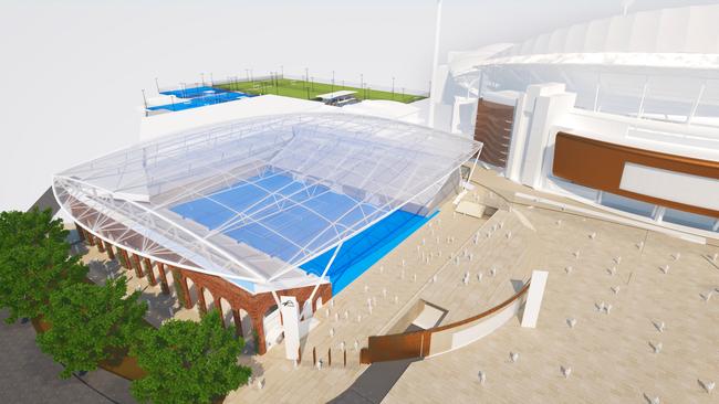 Artist impressions of the $10 million upgrade to the Memorial drive sports facility is expected to be the key to South Australia attracting more world class events to the state. Picture Supplied