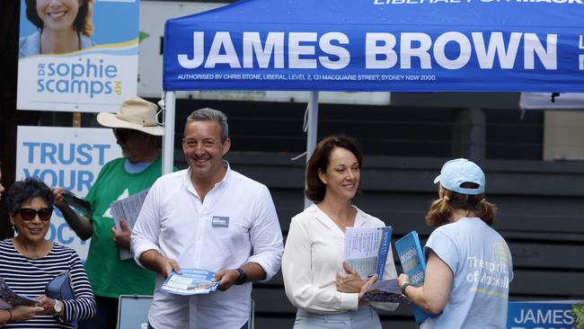 Dr Scamps declined to elaborate on her statement around “lethal humidity” when approached at a pre-poll election booth at North Narrabeen on Tuesday. Picture: Jonathan Ng