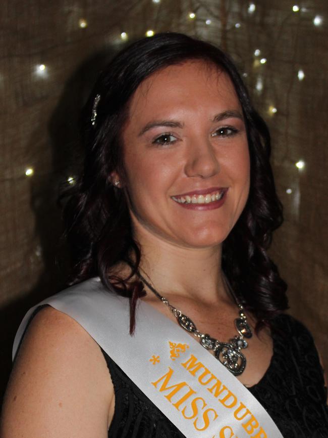 2014 Mundubbera Miss Showgirl Chantelle Wain sparkled at the ball, last Friday. Photo Contributed Lynette Vicary.