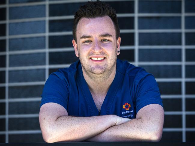 02/11/20 David Bruce is studying for a Master of Nursing degree at Monash University. Aaron Francis/The Australian