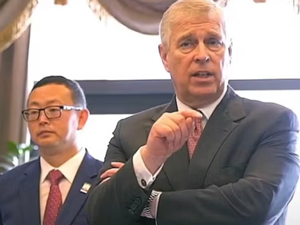 Alleged Chinese spy Yang Tengbo, pictured alongside Prince Andrew at a Pitch@Palace event. PitchatPalace/YouTube