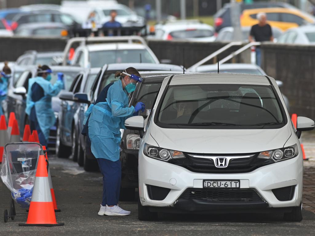 Testing in New South Wales. Picture: AFP