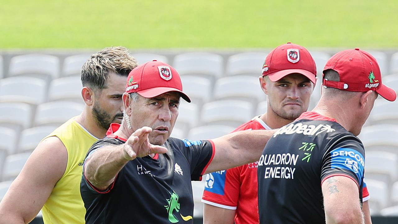 St George NRL head coach Shane Flanagan has revealed his first tactical change for 2024. Picture: Richard Dobson