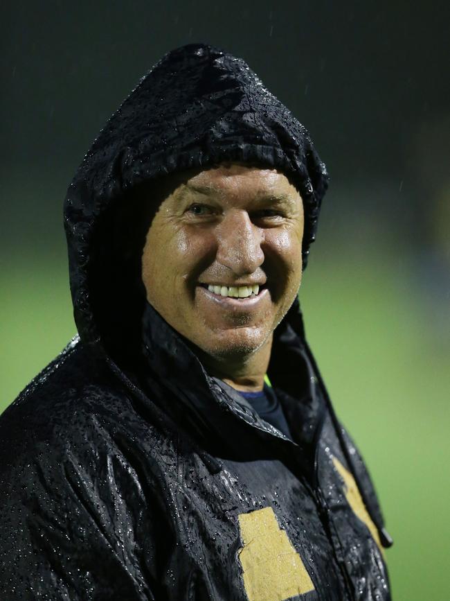 Broadbeach Cats senior coach Craig O'Brien at men's training. Picture: Glenn Hampson.