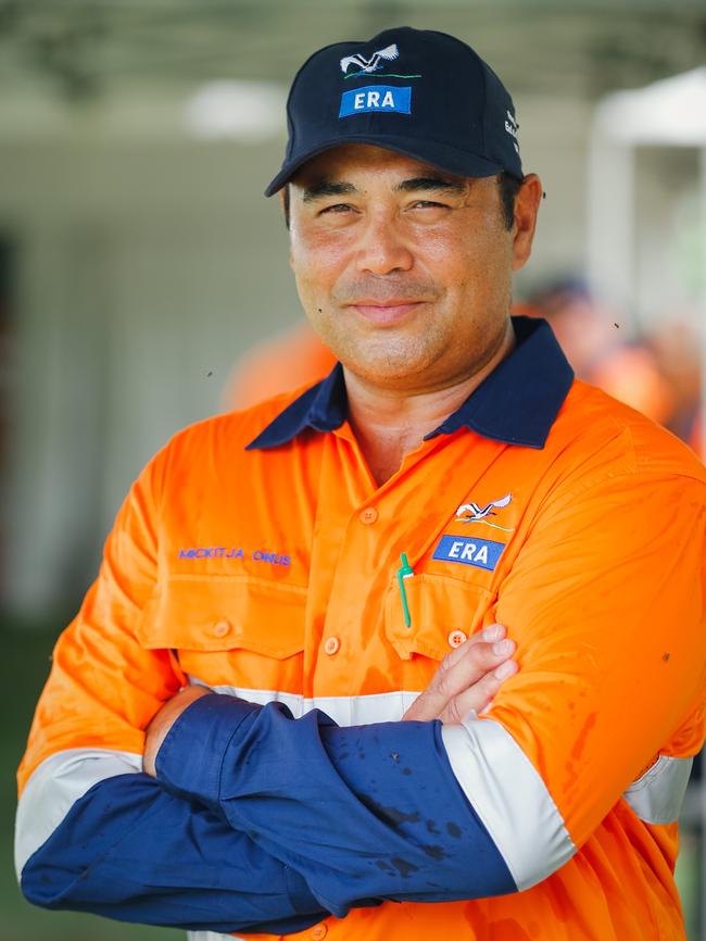 Indigenous Employment Advisor Mickitja Onus on the last day of production at ERA’s Ranger uranium mine at Jabiru. Picture: Glenn Campbell