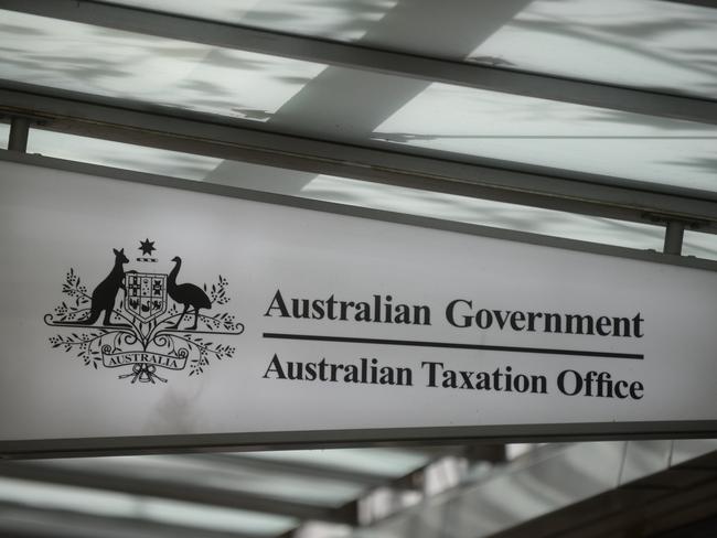 STOCK -  The sign of an Australian Taxation Office shopfront is seen in Canberra, Friday, May 9, 2014. (AAP Image/Lukas Coch) NO ARCHIVING