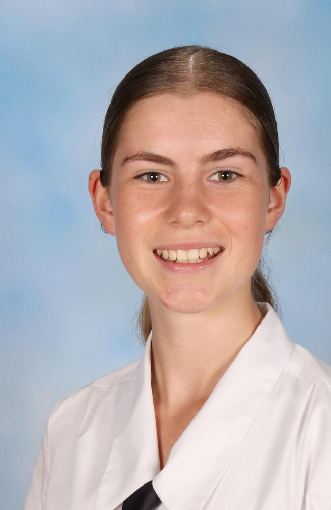 Ella Stone, Lourdes Hill College, school captain.