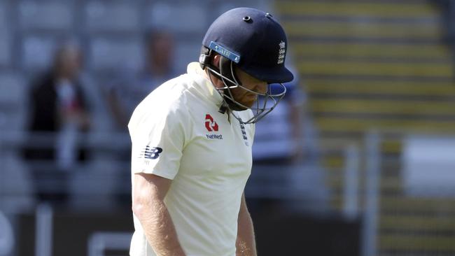 Jonathan Bairstow was one of five England batsmen to fall for a duck.