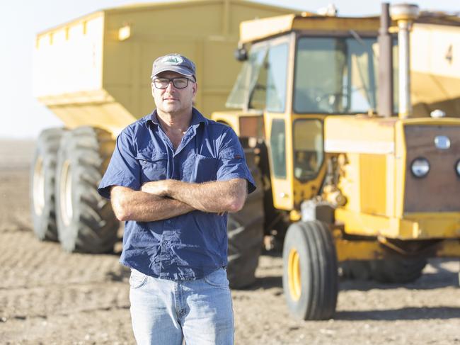 Mr Kerr drove tractors at Moree after Virgin collapsed. Picture: Rachel Sherman