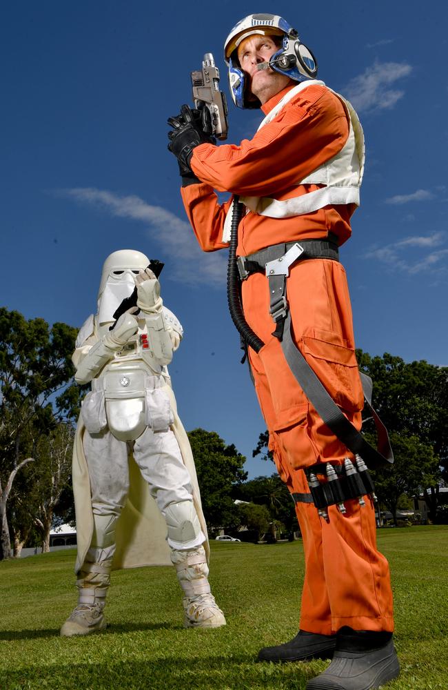 Louise Walters from the 501st Legion and Daniel Spenser from Rebel Legion are set for the Townsville Pop Fest. Picture: Evan Morgan