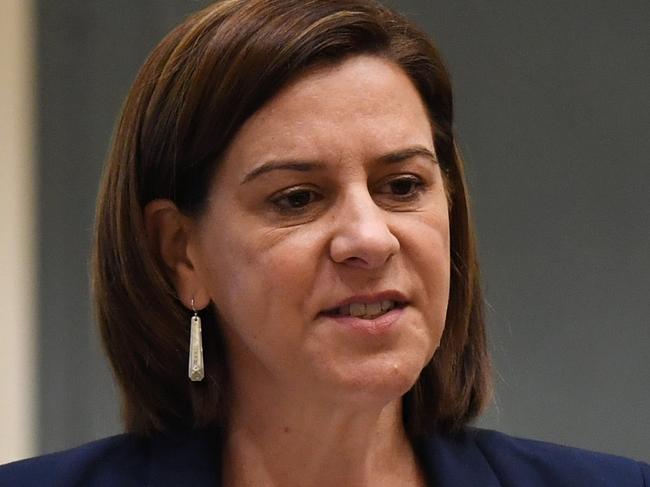 BRISBANE, AUSTRALIA - NewsWire Photos - SEPTEMBER 9, 2020.Queensland Leader of the Opposition Deb Frecklington speaks during Question Time at Parliament House in Brisbane.Photo: NCA NewsWire / Dan Peled