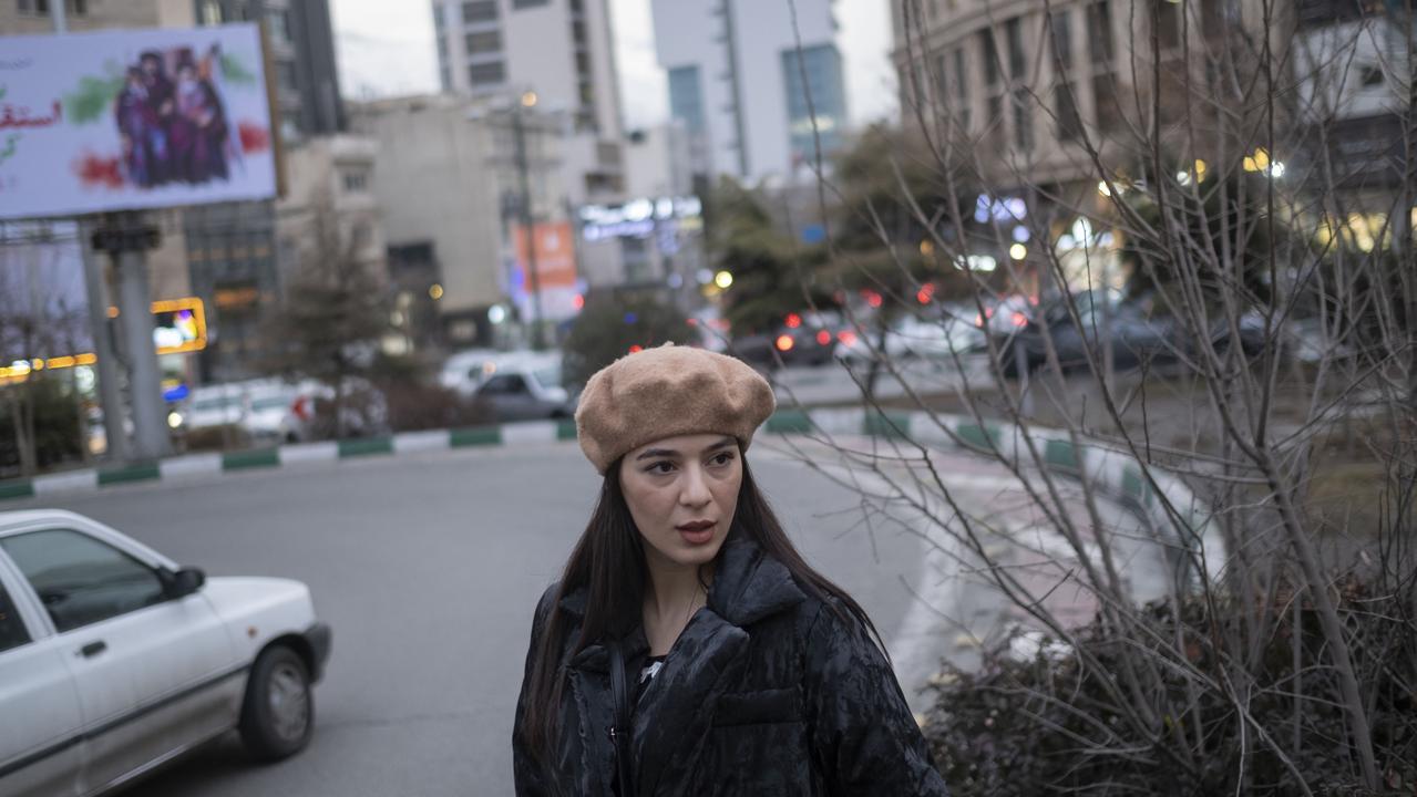 A young woman in Tehran. Picture: Morteza Nikoubazl/NurPhoto via Getty Images