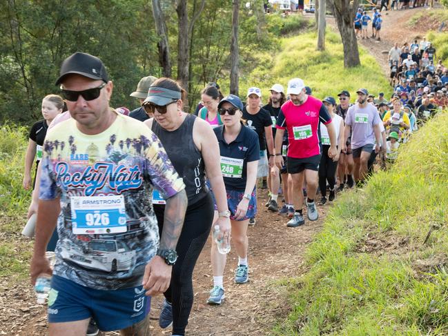 Start of the 5km Hike for Homeless. The Base Services, Hike for Homeless held at Jubilee Park. October 19th, 2024