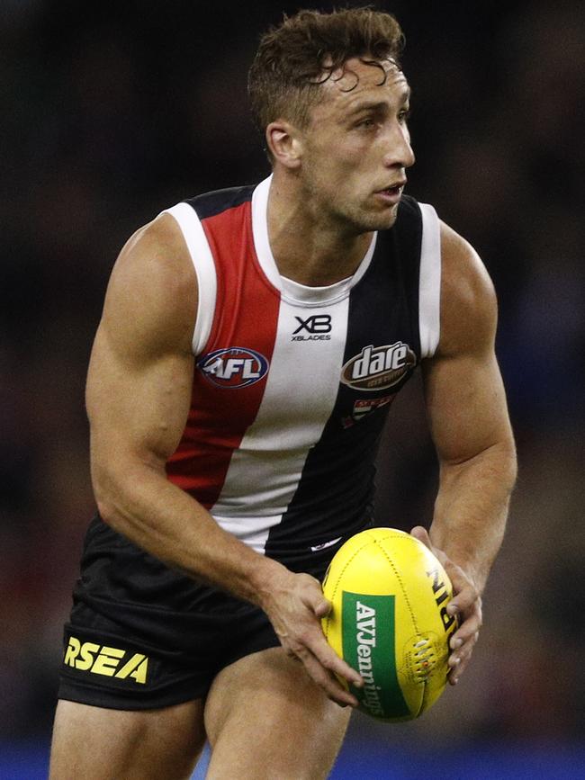 Luke Dunstan is on the fringe of St Kilda’s best 22.