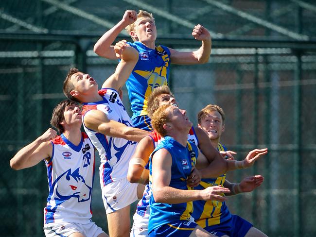 James Sicily soars for a hanger while playing for the Western Jets.